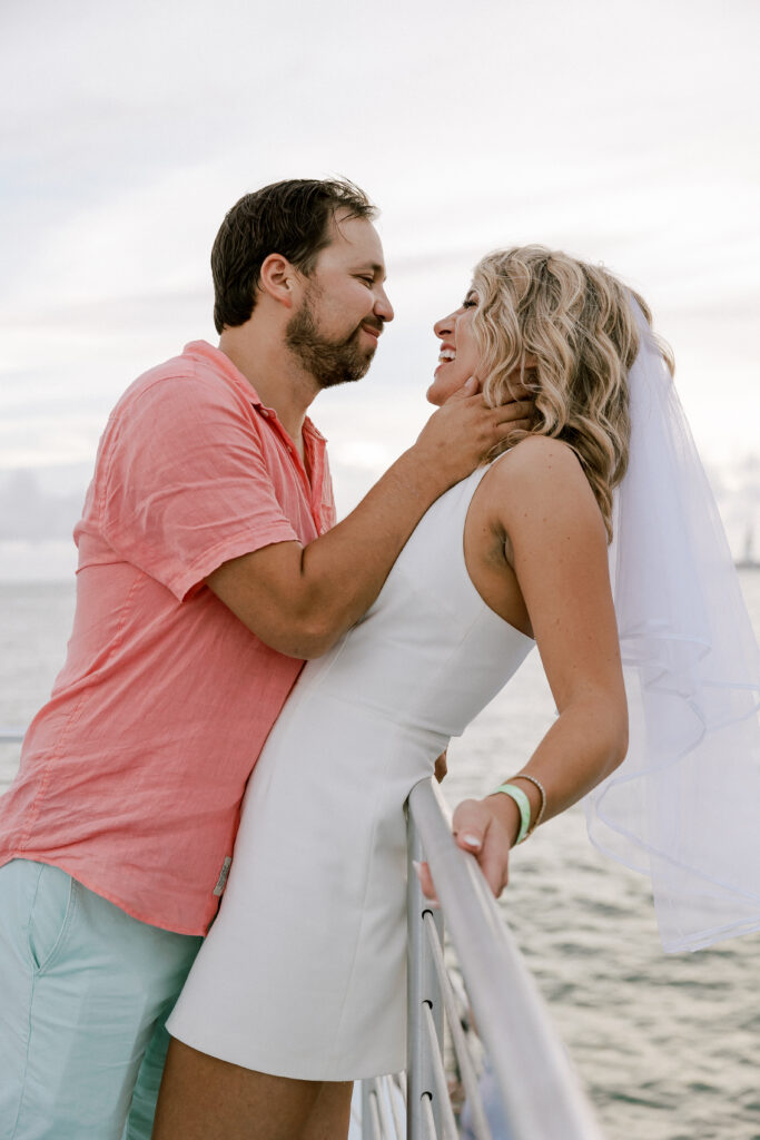 Key West Sailboat Sunset Engagement Photo Session