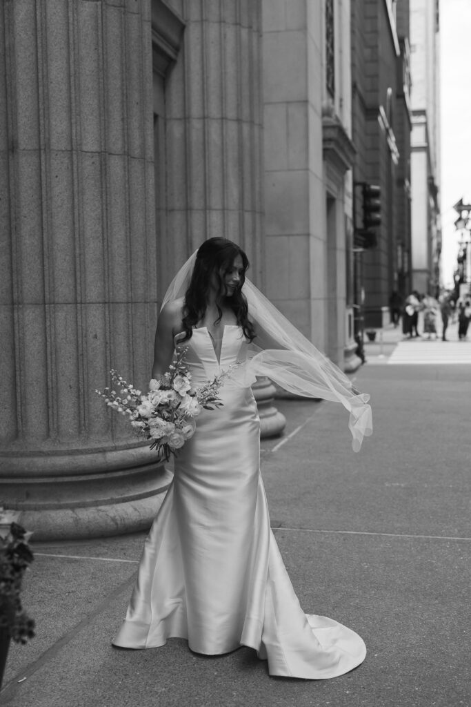 Timeless Bridal Portrait LaSalle Chicago 