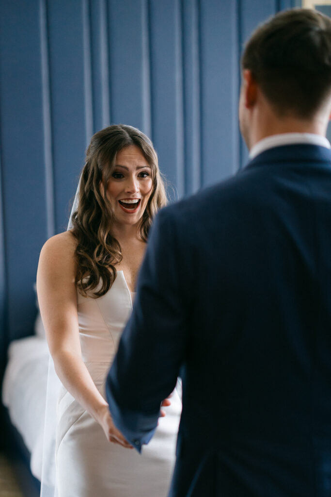 First Look in the Bridal Suite at LaSalle Chicago