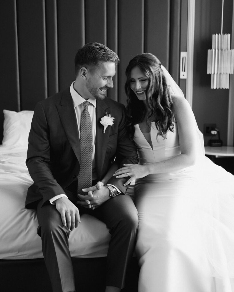 First Look in the Bridal Suite at LaSalle Chicago