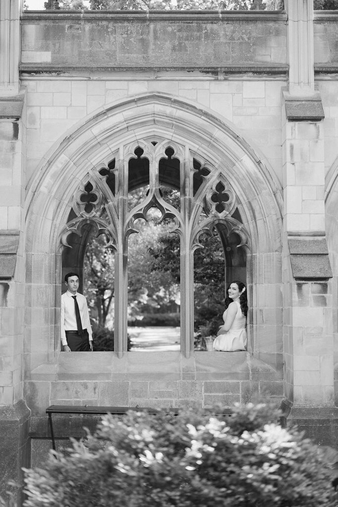 Editorial Downtown Chicago Engagement Photos at University of Chicago