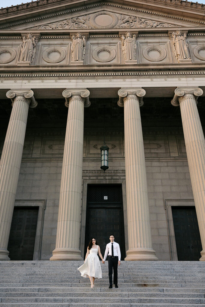 Downtown Chicago Engagement Photos at Museum of Science and Industry